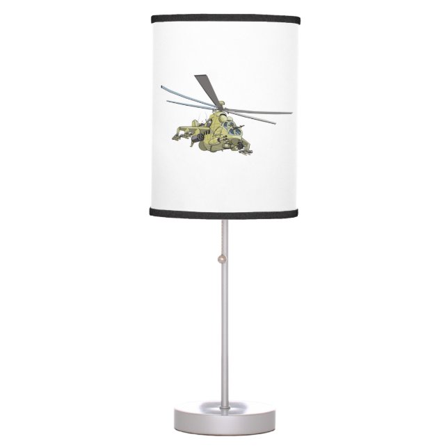 Cartoon Helicopter "Hind" Table Lamp (Front)