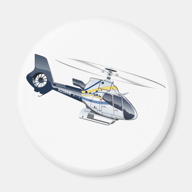 Cartoon Helicopter Magnet (Front)