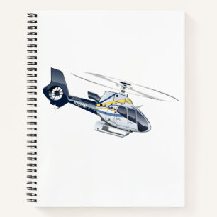 Cartoon Helicopter Notebook