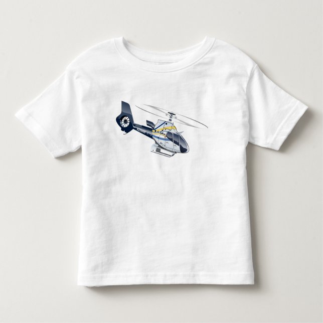 Cartoon Helicopter Toddler T-shirt (Front)