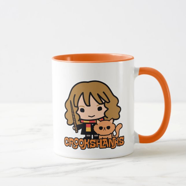 Cartoon Hermione and Crookshanks Mug (Right)