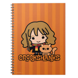 Cartoon Hermione and Crookshanks Notebook