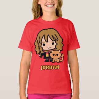 Cartoon Hermione and Crookshanks T-Shirt
