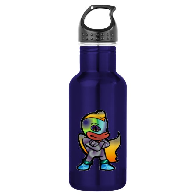 Cartoon Hero Water Bottle (Front)