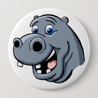 Cartoon Hippo Button