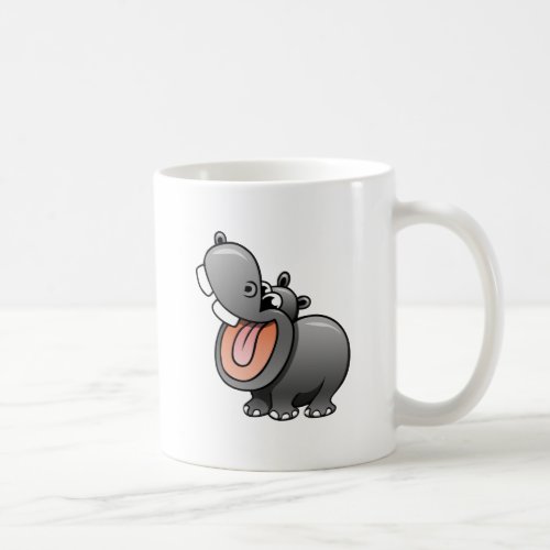 Cartoon Hippo Coffee Mug
