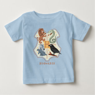 Cartoon Hogwarts Crest Baby T-Shirt