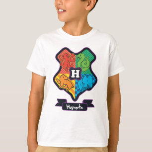 Cartoon Hogwarts Crest T-Shirt