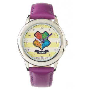 Cartoon Hogwarts Crest Watch