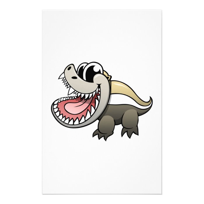 Cartoon Honey Badger Stationery Design