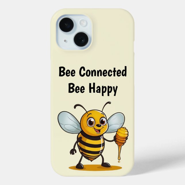Cartoon Honey Bee Phone Case (Back)