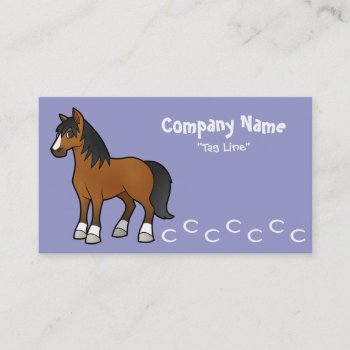 Cartoon Horse Business Card by CartoonizeMyPet at Zazzle