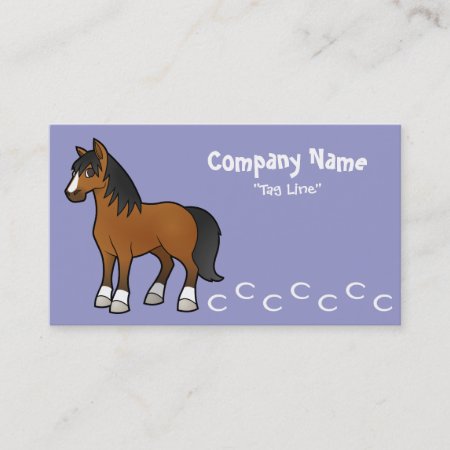 Cartoon Horse Business Card