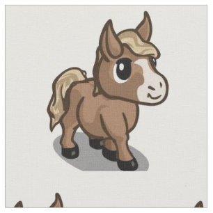 Cartoon Horse Fabric