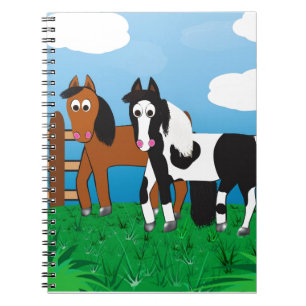 Cartoon horse notebook