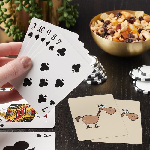 Cartoon Horse Playing Cards