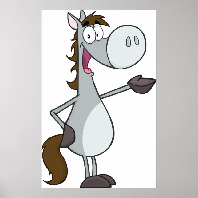 Cartoon Horse Poster (Front)