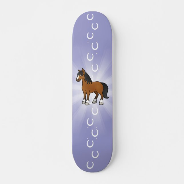 Cartoon Horse Skateboard (Front)