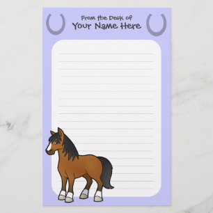 Cartoon Horse Stationery