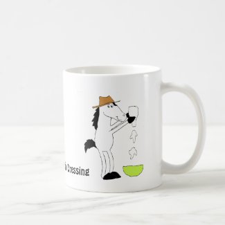 Cartoon Horse With Ranch Dressing Coffee Mug