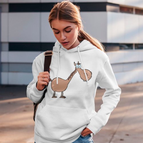 Cartoon Horse Womens Hoodie