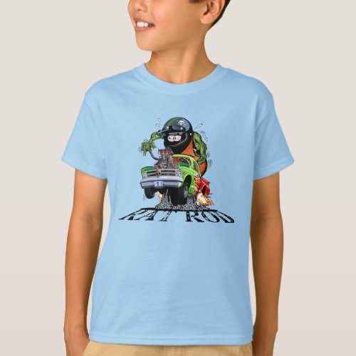 Cartoon hot rod T_Shirt