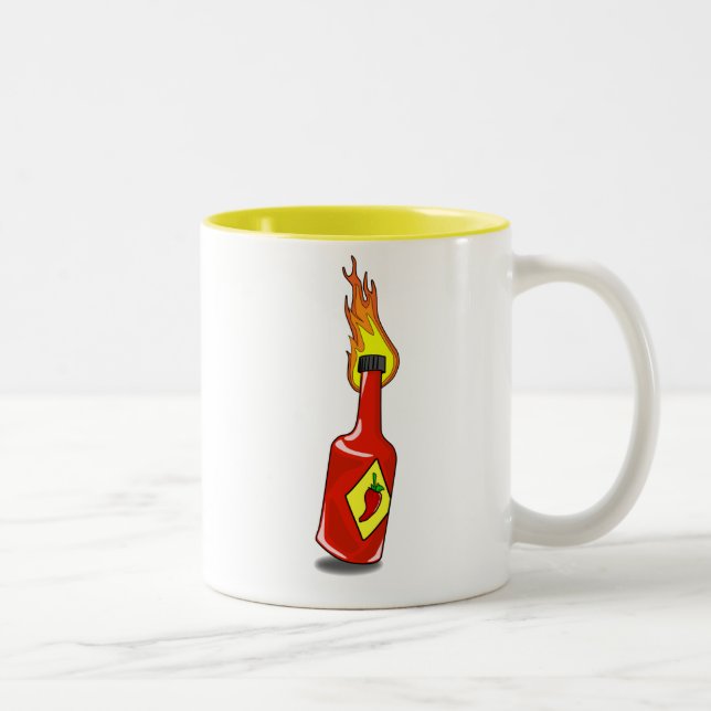 Cartoon Hot Sauce Mug (Right)