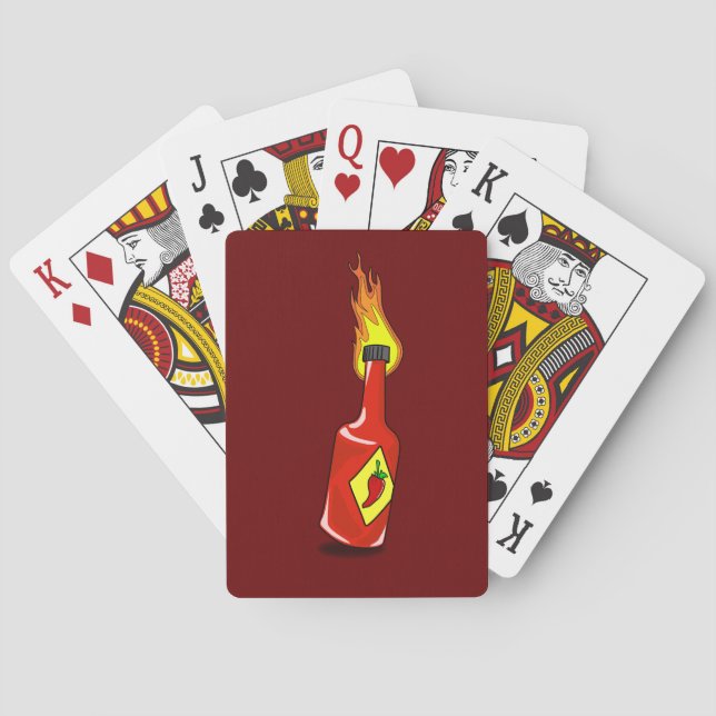 Cartoon Hot Sauce Poker Cards (Back)