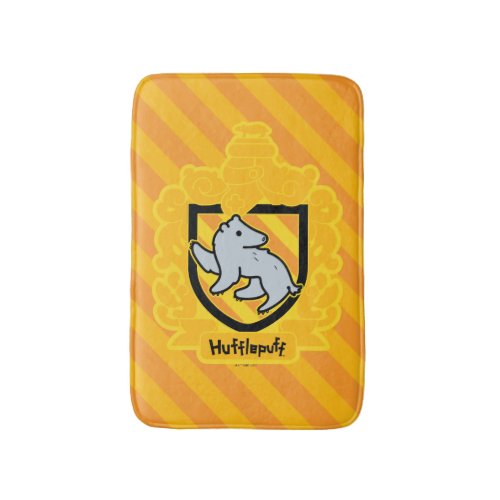 Cartoon Hufflepuff Crest Bath Mat