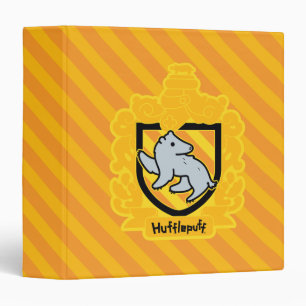 Cartoon Hufflepuff Crest Binder