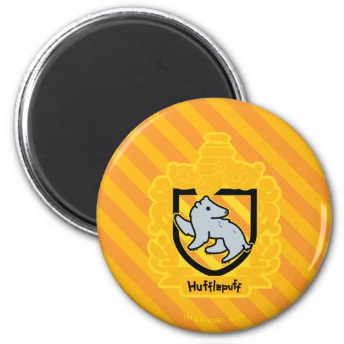 Cartoon Hufflepuff Crest Magnet