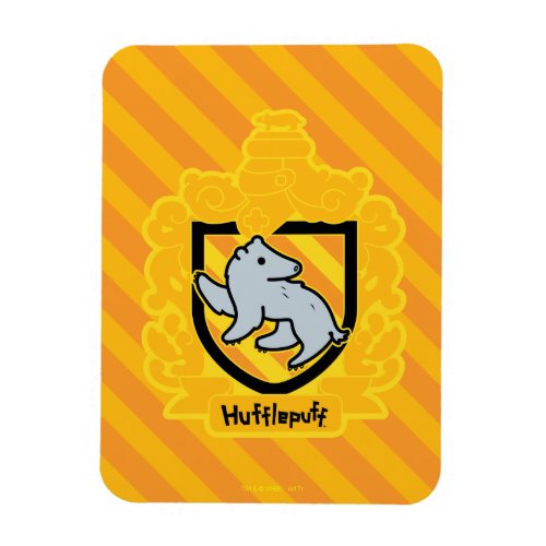 Cartoon Hufflepuff Crest Magnet