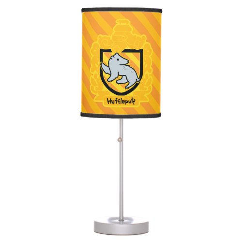 Cartoon Hufflepuff Crest Table Lamp