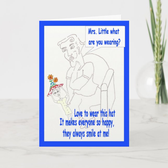 Cartoon humor Happy Birthday Card (Front)