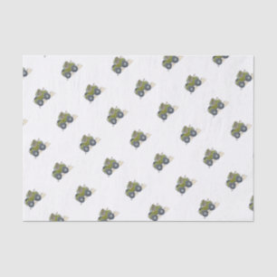 Cartoon illustration of a Elephant driving a jeep. Tissue Paper