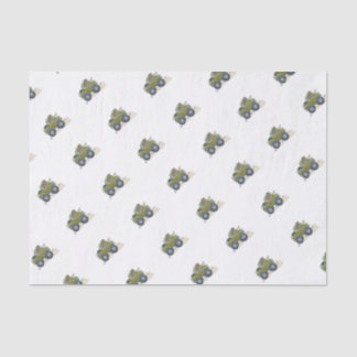 Cartoon illustration of a Elephant driving a jeep. Tissue Paper