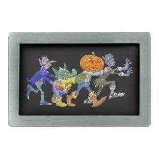 Cartoon illustration of a Halloween congo. Rectangular Belt Buckle