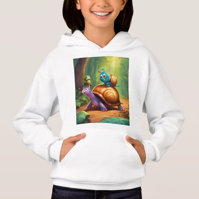 Cartoon image of terrifed hoodie (Front)