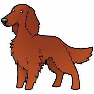 Cartoon Irish / English / Gordon / R&W Setter Cutout