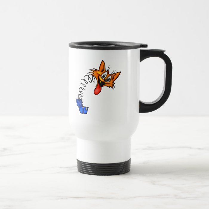 Cartoon Jack In The Box Cat Mugs