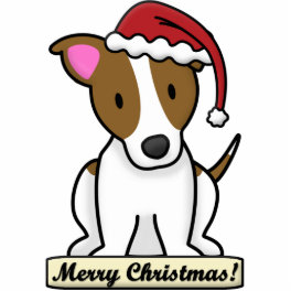Cartoon Jack Russell Terrier Christmas Ornament