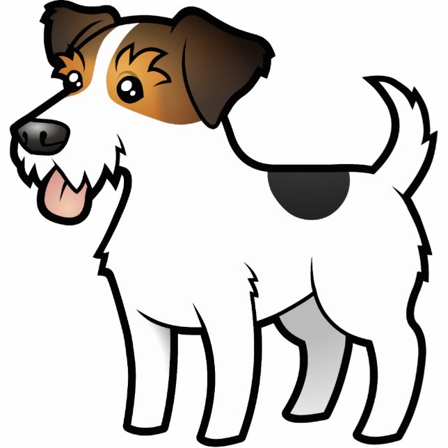 Cartoon Jack Russell Terrier Cutout (Front)