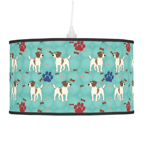 Cartoon Jack Russell Terrier Pendant Lamp