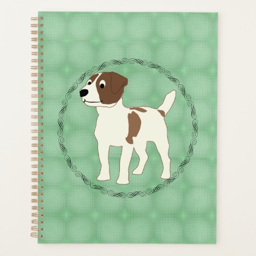 Cartoon Jack Russell Terrier Planner