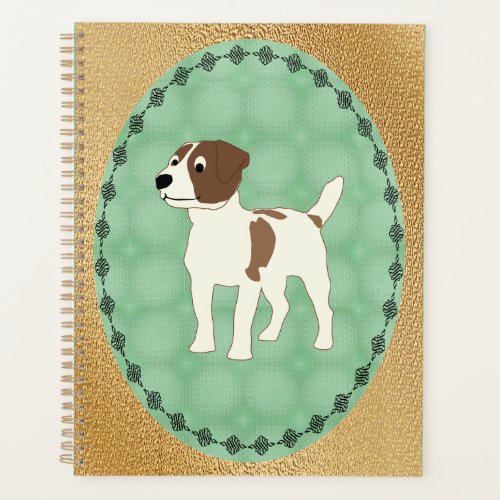 Cartoon Jack Russell Terrier Planner