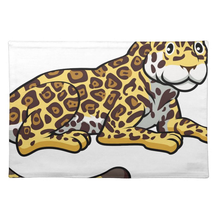 Cartoon Jaguar Cat Placemat