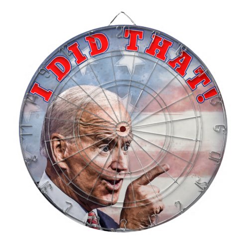 Cartoon Joe Biden I DID THAT Dartboard