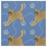Cartoon Jumping Belgian Malinios Fabric