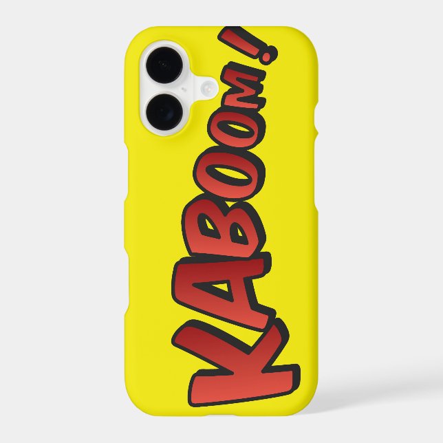 Cartoon Kaboom! Splat Iphone Case (Back)
