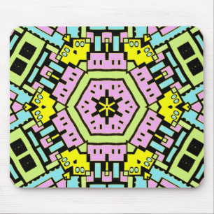 Cartoon Kaleidoscope 01 Mouse Pad